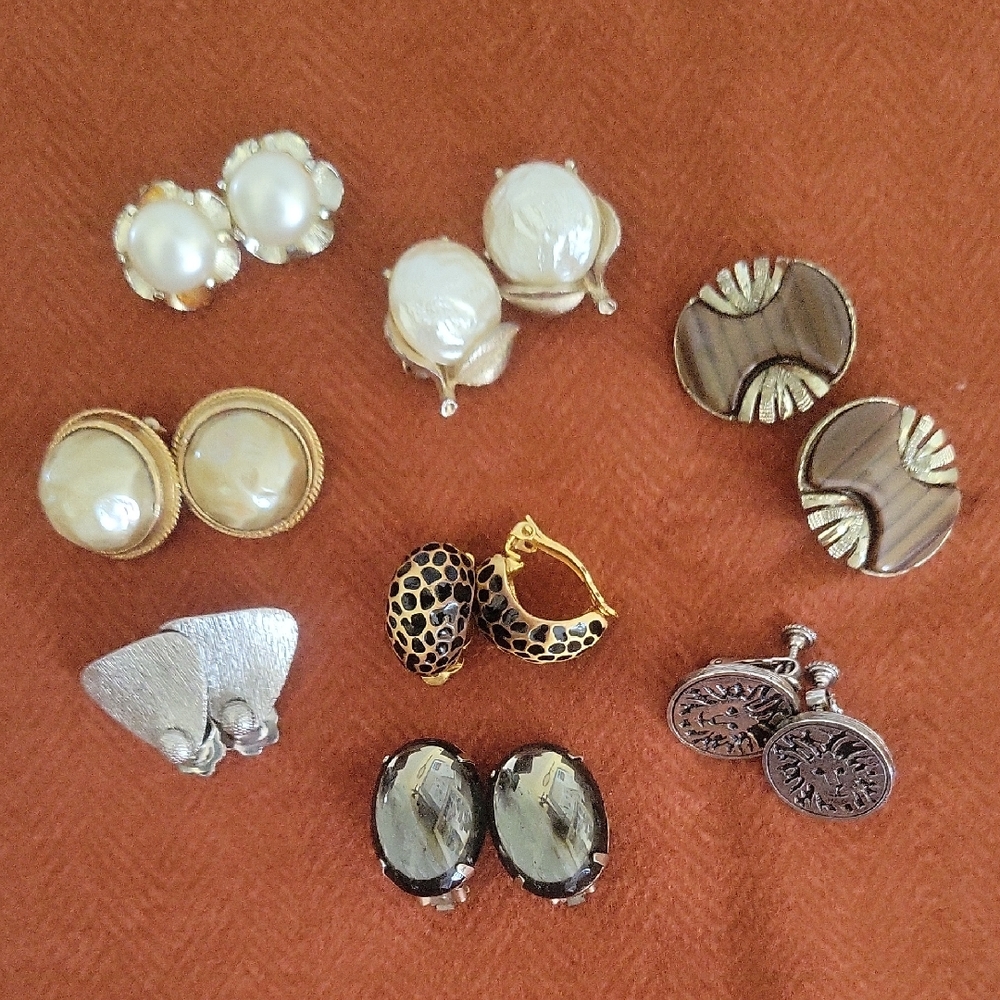 Gold and Silver Tone Clip On Earrings Collection